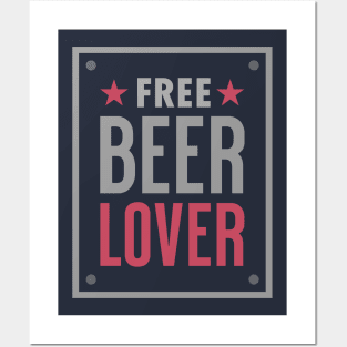 Free Beer Lover 02 Posters and Art